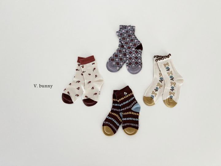 V Bunny - Korean Children Fashion - #kidzfashiontrend - Jannabi Socks Set - 8