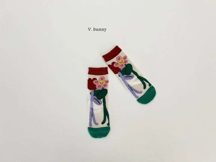 V Bunny - Korean Children Fashion - #kidsstore - Give Me Socks Set - 4