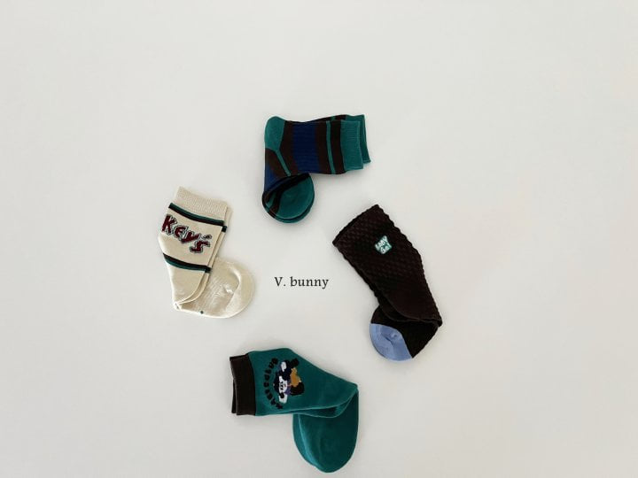 V Bunny - Korean Children Fashion - #kidzfashiontrend - Baby Go Socks Set