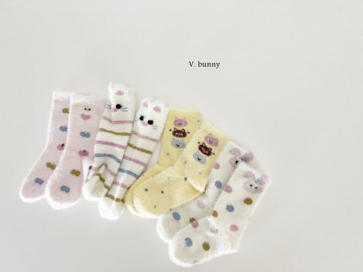 V Bunny - Korean Children Fashion - #littlefashionista - Mongeul Socks Set - 10