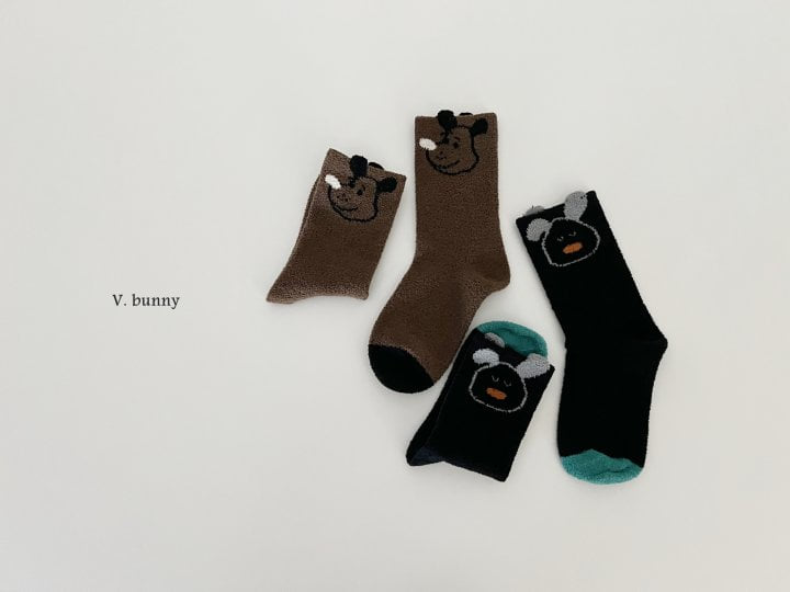 V Bunny - Korean Children Fashion - #littlefashionista - Cococo Socks Set - 8