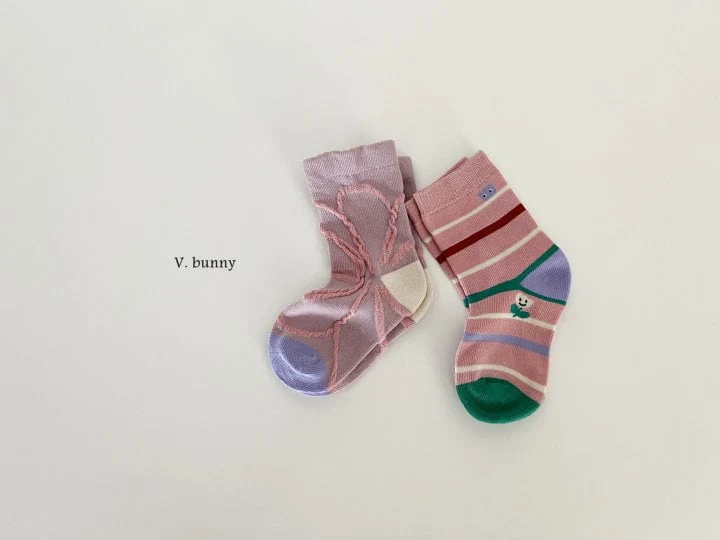 V Bunny - Korean Children Fashion - #magicofchildhood - Give Me Socks Set - 7