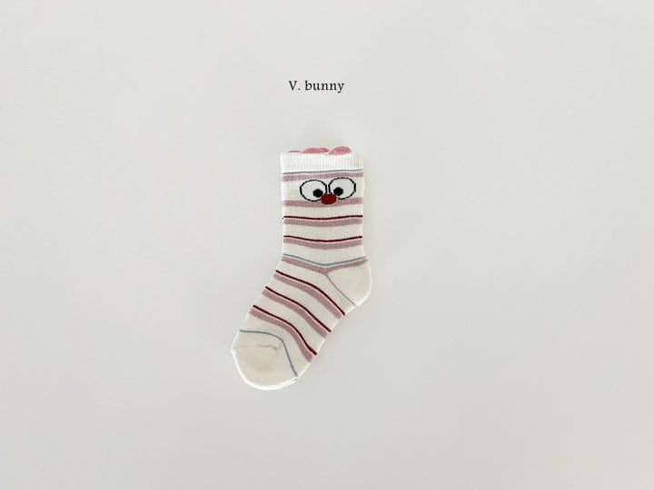 V Bunny - Korean Children Fashion - #minifashionista - Big Eyes Socks Set - 8