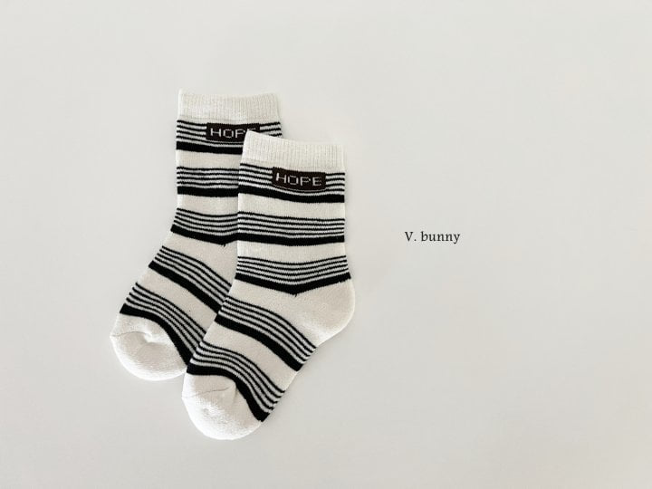 V Bunny - Korean Children Fashion - #minifashionista - Question Mark Socks Set - 5