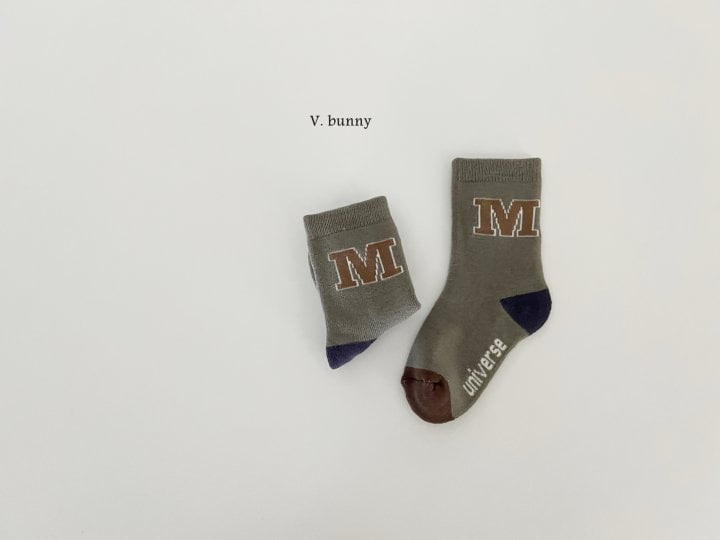 V Bunny - Korean Children Fashion - #magicofchildhood - Alphabet Socks Set - 4