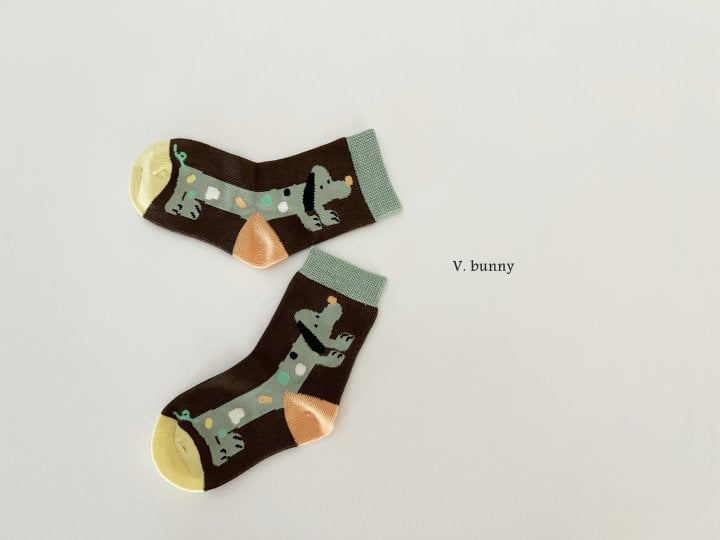 V Bunny - Korean Children Fashion - #minifashionista - Long Dog Socks Set - 3