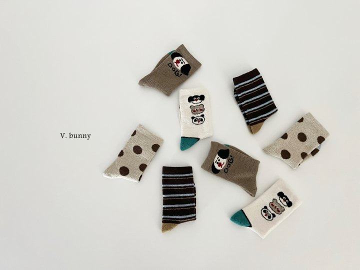 V Bunny - Korean Children Fashion - #minifashionista - Red Nose Socks Set - 9