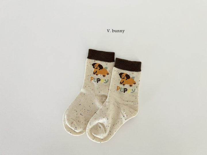 V Bunny - Korean Children Fashion - #minifashionista - Long Dog Socks Set - 4