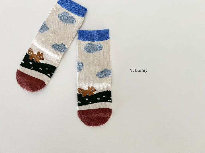 V Bunny - Korean Children Fashion - #todddlerfashion - Baduki Socks Set - 6