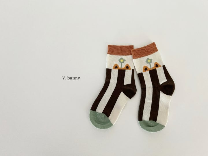 V Bunny - Korean Children Fashion - #todddlerfashion - Long Dog Socks Set - 5