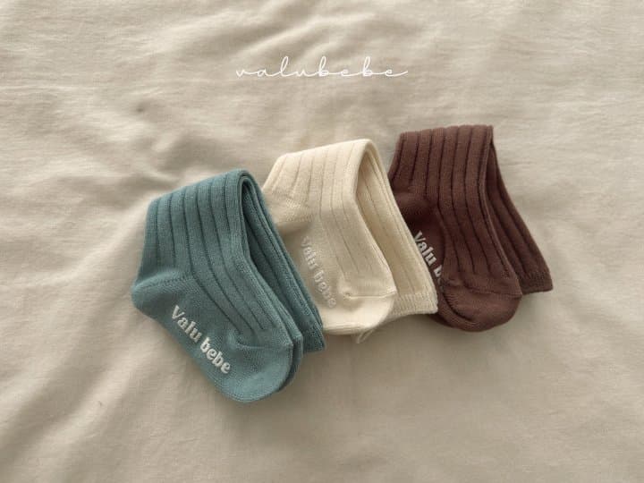 Valu Bebe - Korean Baby Fashion - #babyboutique - Daily Rib Socks - 6