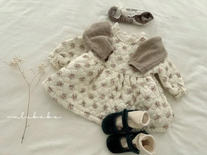 Valu Bebe - Korean Baby Fashion - #babyboutique - Flower Heart Quilted Dress (Baby) - 8