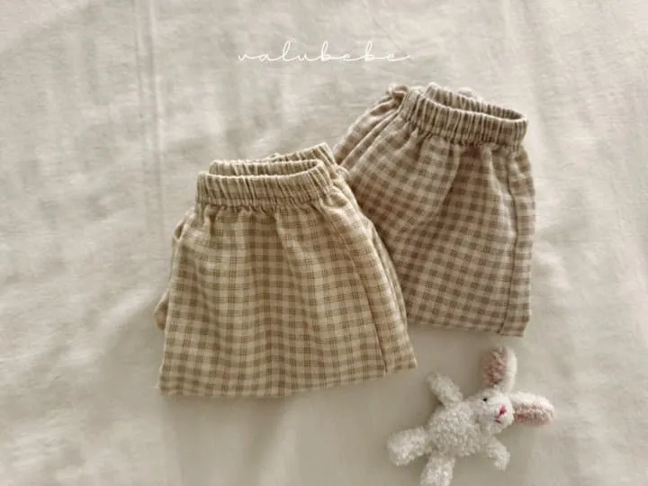 Valu Bebe - Korean Baby Fashion - #babyboutique - Peach Check Pants (Baby) - 12