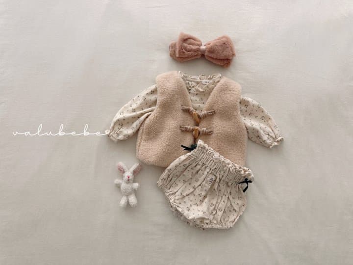 Valu Bebe - Korean Baby Fashion - #babyboutiqueclothing - Nelly Flower Frill Blouse (Baby)