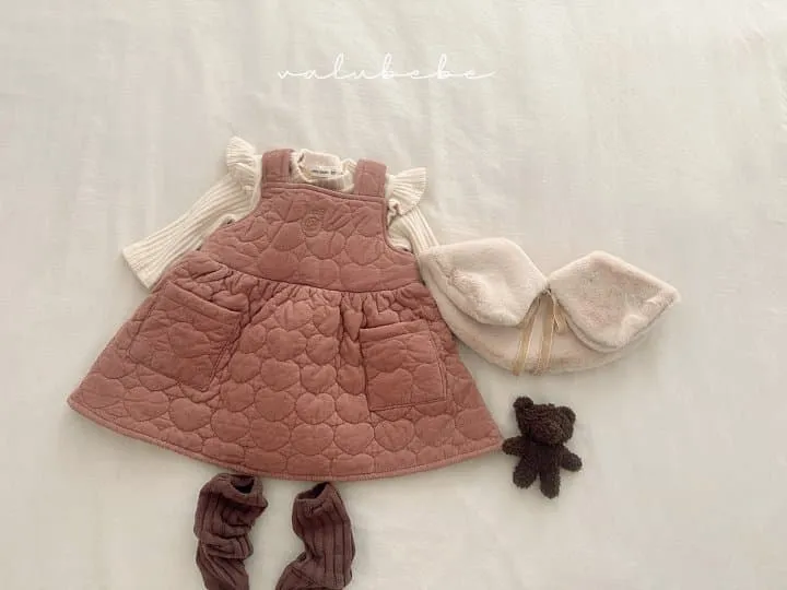 Valu Bebe - Korean Baby Fashion - #babyboutiqueclothing - Heart Quilted Dress 2 (Baby) - 5