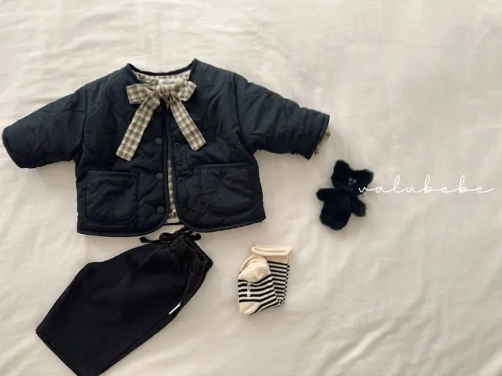 Valu Bebe - Korean Baby Fashion - #babyboutiqueclothing - Check Ribbon Blouse (Baby) - 11