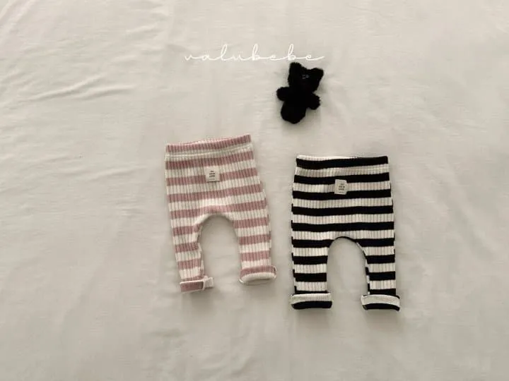 Valu Bebe - Korean Baby Fashion - #babyboutiqueclothing - Stripe Leggings 2 (Baby)