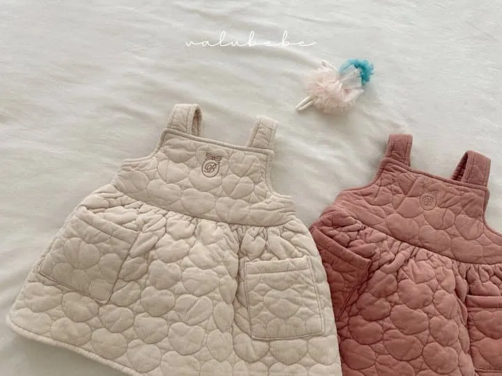 Valu Bebe - Korean Baby Fashion - #babyclothing - Heart Quilted Dress 2 (Baby) - 6