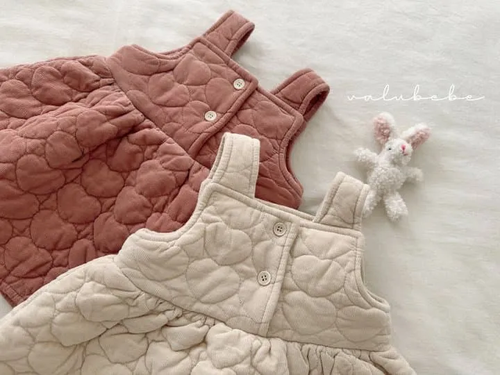 Valu Bebe - Korean Baby Fashion - #babyfashion - Heart Quilted Dress 2 (Baby) - 7