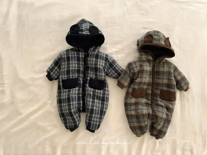 Valu Bebe - Korean Baby Fashion - #babyfever - Baby Check Padded Suit 2