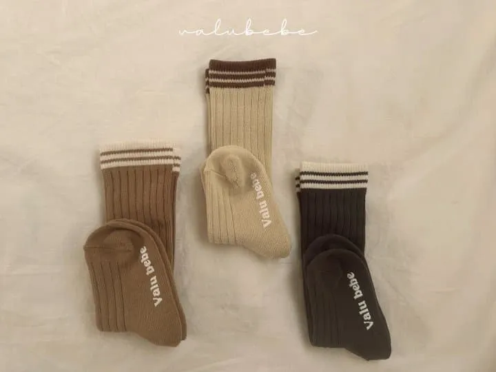 Valu Bebe - Korean Baby Fashion - #babygirlfashion - Rib Line socks - 8