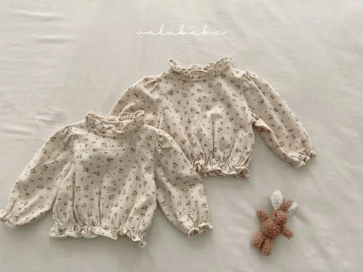 Valu Bebe - Korean Baby Fashion - #babyoninstagram - Nelly Flower Frill Blouse (Baby) - 7