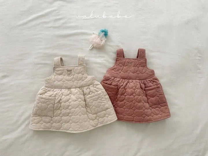 Valu Bebe - Korean Baby Fashion - #babyoninstagram - Heart Quilted Dress 2 (Baby) - 11