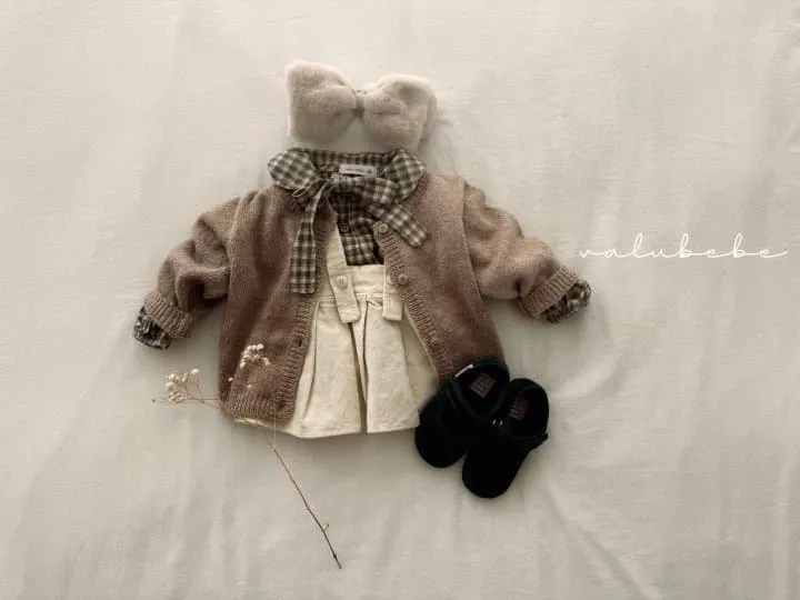 Valu Bebe - Korean Baby Fashion - #babyoninstagram - Check Ribbon Blouse (Baby) - 2