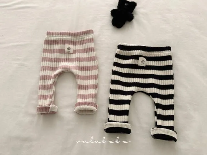 Valu Bebe - Korean Baby Fashion - #babyootd - Stripe Leggings 2 (Baby) - 8