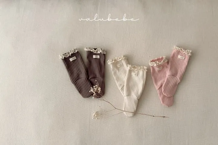 Valu Bebe - Korean Baby Fashion - #babyoninstagram - Sally Lace Socks - 4