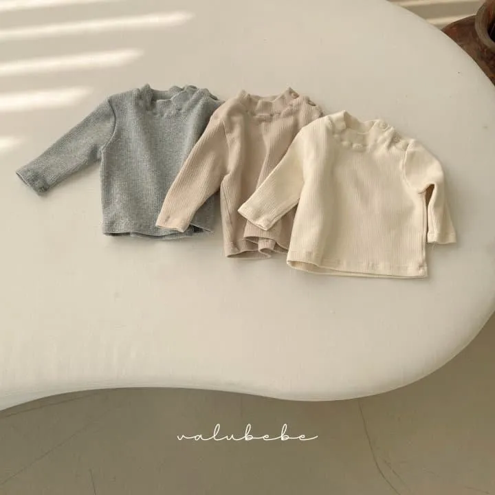 Valu Bebe - Korean Baby Fashion - #babyoutfit - Half-neck Soft Tee 2 (Baby)