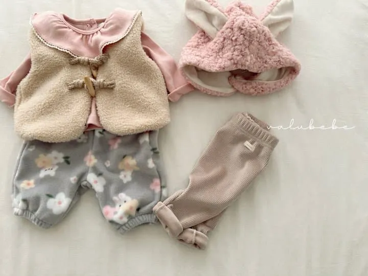 Valu Bebe - Korean Baby Fashion - #babyoutfit - Winter Emboss Pants (Baby) - 11