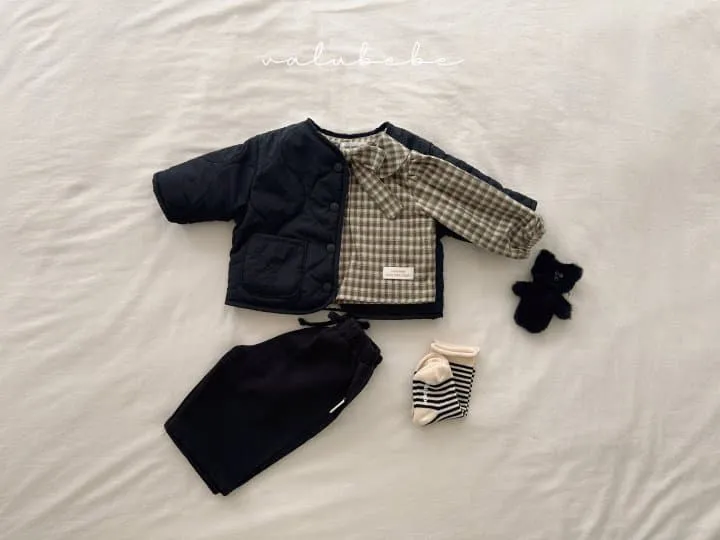 Valu Bebe - Korean Baby Fashion - #babyootd - Check Ribbon Blouse (Baby) - 4