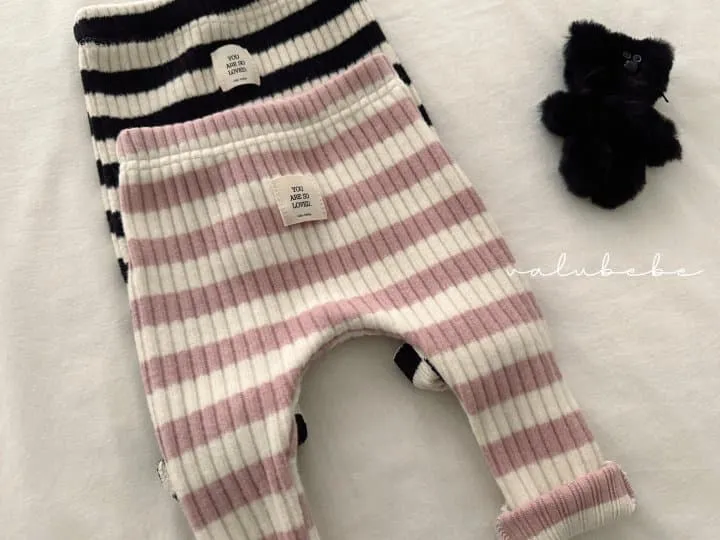 Valu Bebe - Korean Baby Fashion - #babyoutfit - Stripe Leggings 2 (Baby) - 9