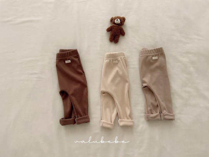 Valu Bebe - Korean Baby Fashion - #babyoutfit - Basic Rib Leggings 2 (Baby) - 5