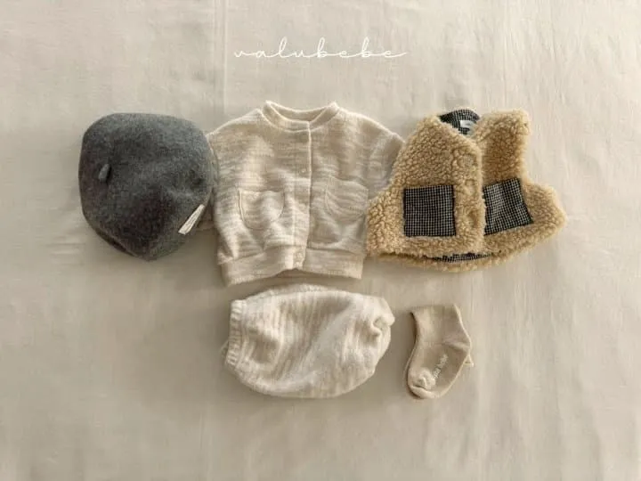 Valu Bebe - Korean Baby Fashion - #babyoutfit - Butter Fleeced Cardigan (Baby) - 4