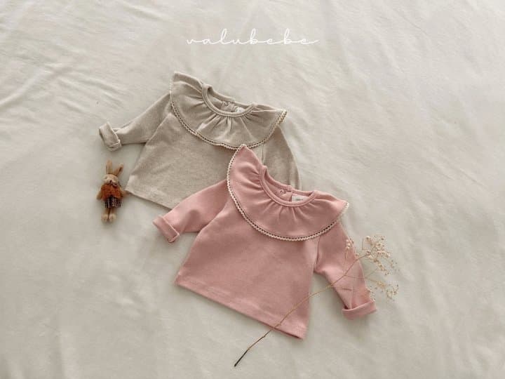 Valu Bebe - Korean Baby Fashion - #onlinebabyshop - Lace Ruffle Tee (Baby) - 7