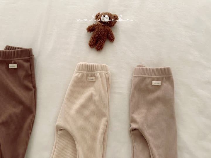 Valu Bebe - Korean Baby Fashion - #onlinebabyshop - Basic Rib Leggings 2 (Baby) - 9