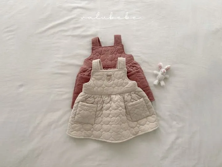 Valu Bebe - Korean Children Fashion - #stylishchildhood - Heart Quilted Dress 2 (Kids) - 4