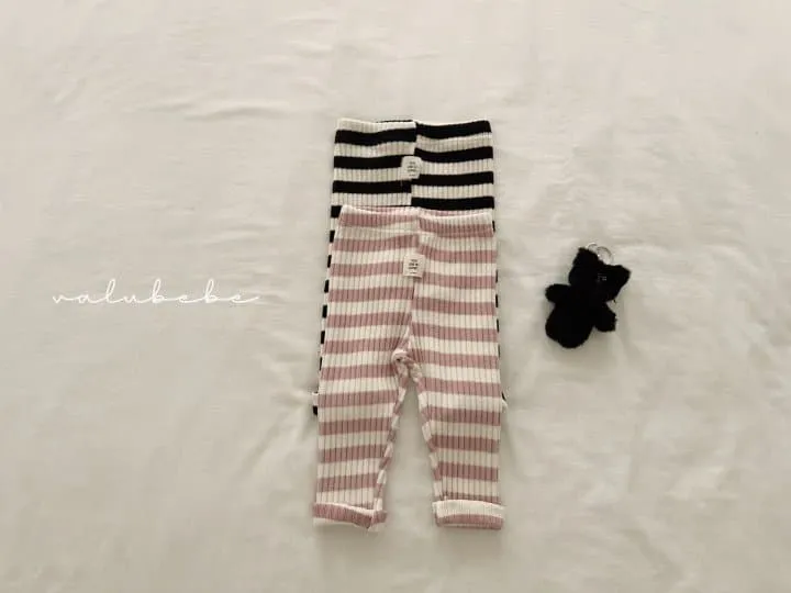 Valu Bebe - Korean Children Fashion - #discoveringself - Stripe Leggings 2 (Kids) - 4