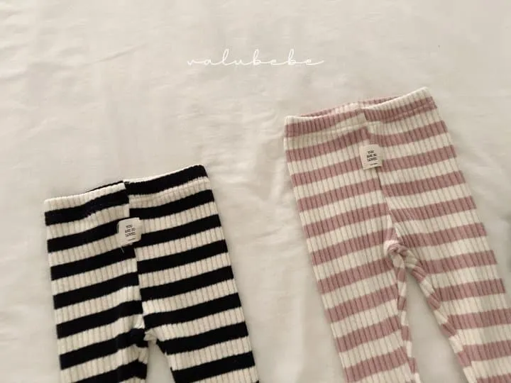 Valu Bebe - Korean Children Fashion - #littlefashionista - Stripe Leggings 2 (Kids) - 9