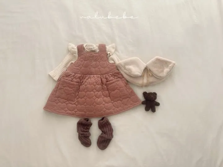 Valu Bebe - Korean Children Fashion - #stylishchildhood - Heart Quilted Dress 2 (Kids) - 3