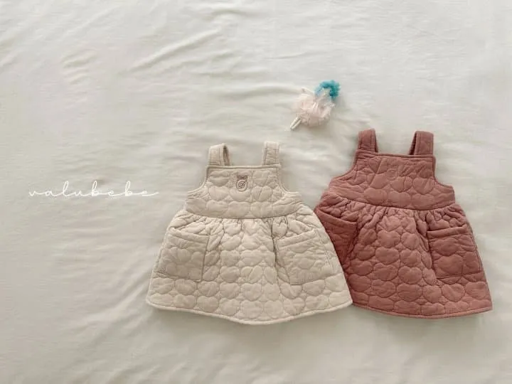 Valu Bebe - Korean Children Fashion - #todddlerfashion - Heart Quilted Dress 2 (Kids)