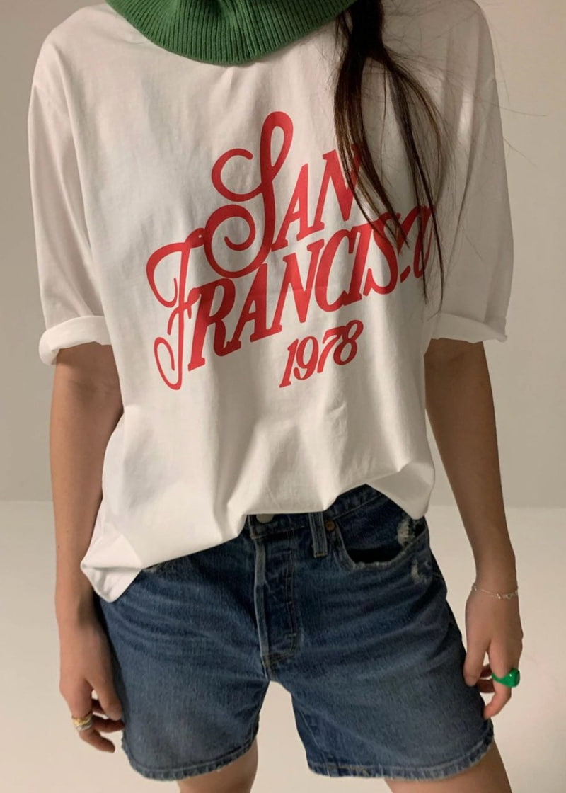 Via - Korean Women Fashion - #momslook - San Francisco Tee - 5