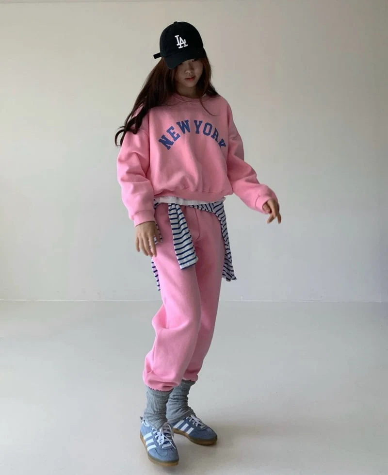 Via - Korean Women Fashion - #momslook - New York Top Bottom Set - 6