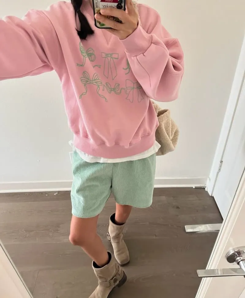 Via - Korean Women Fashion - #momslook - Ribbon Sweatshirts - 10