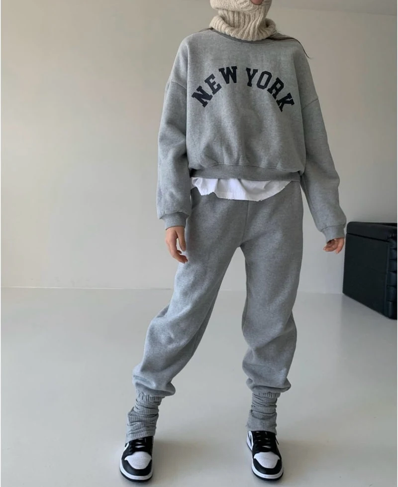 Via - Korean Women Fashion - #pursuepretty - New York Top Bottom Set - 10