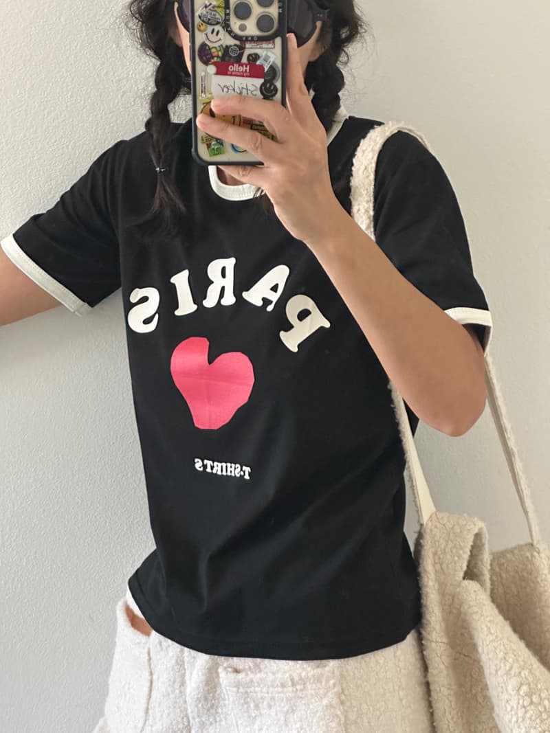 Via - Korean Women Fashion - #shopsmall - Love Tee - 2