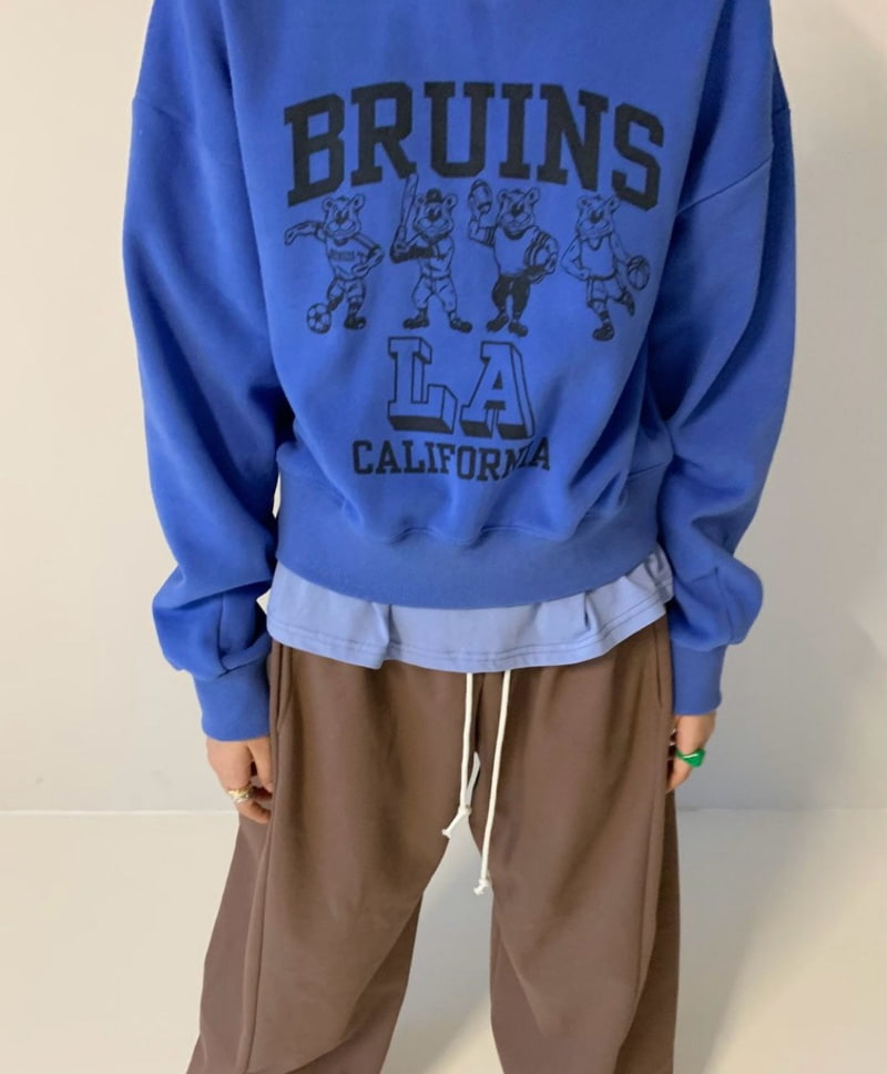 Via - Korean Women Fashion - #thatsdarling - Bruins Fleeced Sweatshirts - 6