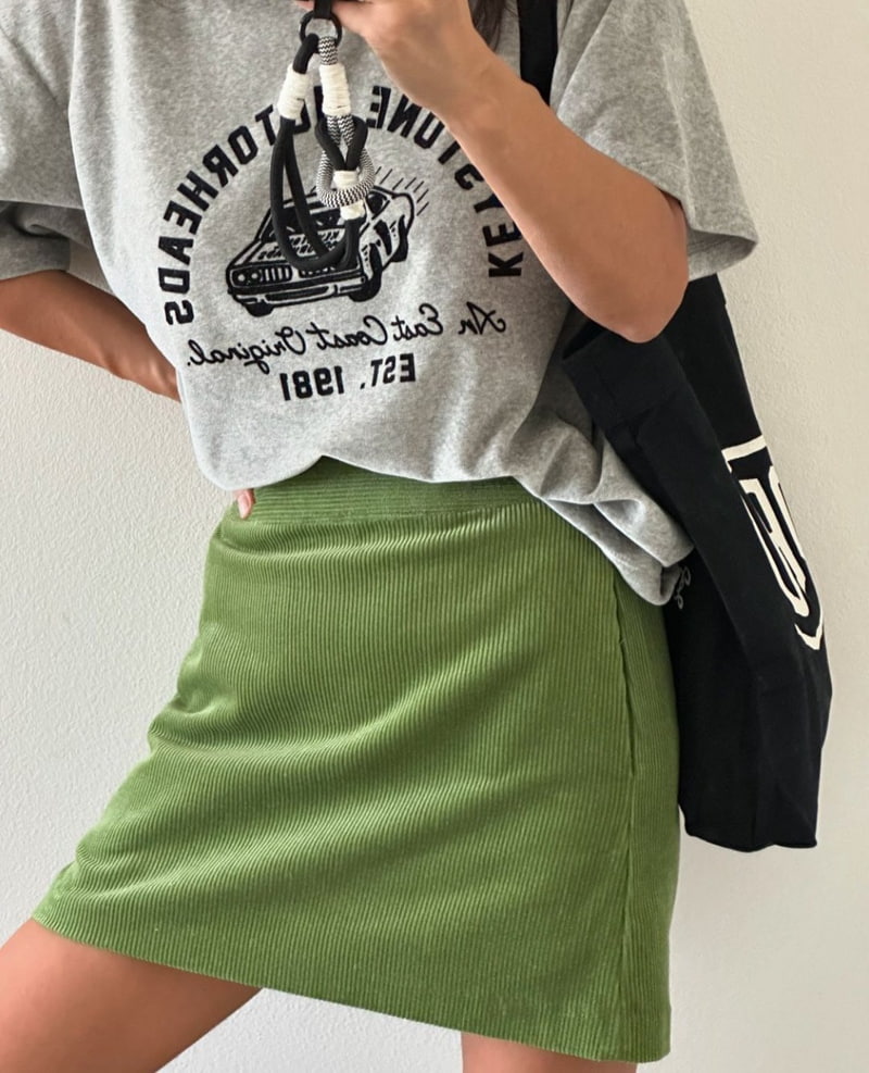 Via - Korean Women Fashion - #thatsdarling - Corduroy Mini Skirt - 5